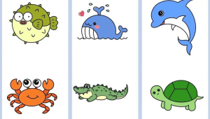 海洋生物图片简笔画