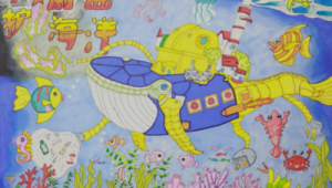 海洋生态保护绘画