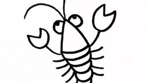 海洋生物简笔画步骤